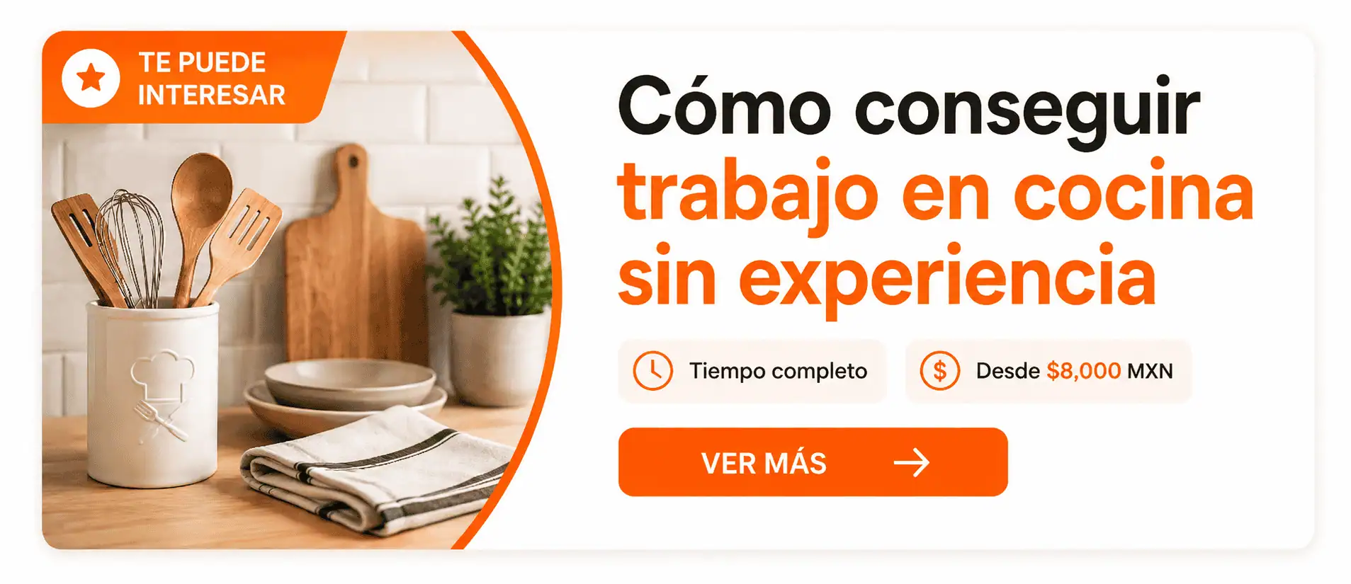 Cómo conseguir trabajo en cocina sin experiencia
