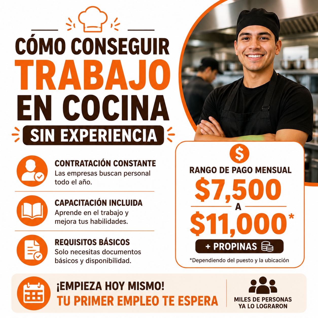 Equipo de profesionales trabajando en una cocina