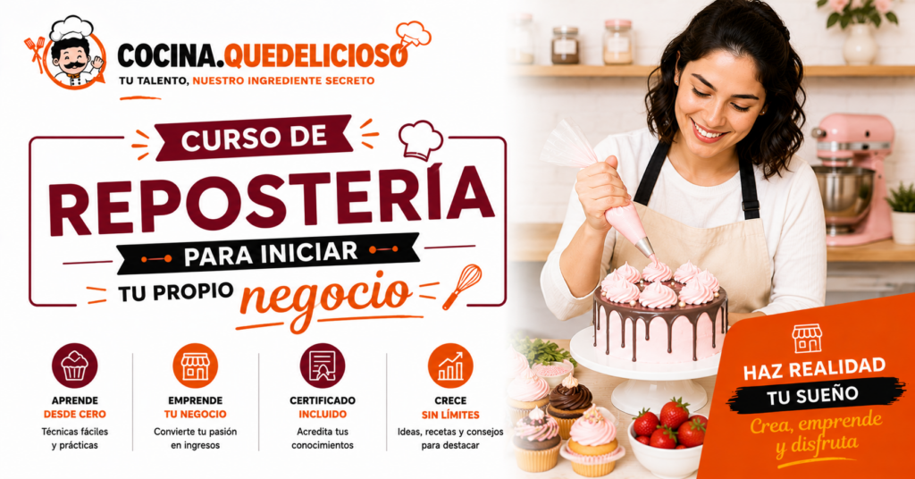 Curso de repostería para iniciar tu propio negocio