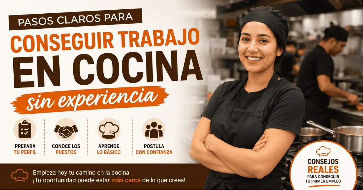 Cómo conseguir trabajo en cocina sin experiencia